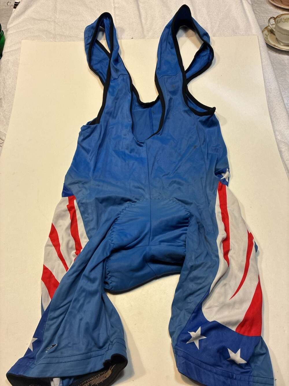 Vintage Pearl Izumi USA Stars and Stripes Cycling Bib Shorts Skinsuit